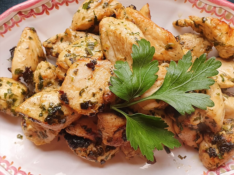 sauté de poulet mariné