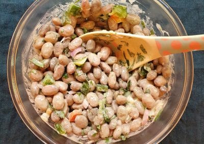 Haricots blancs en salade